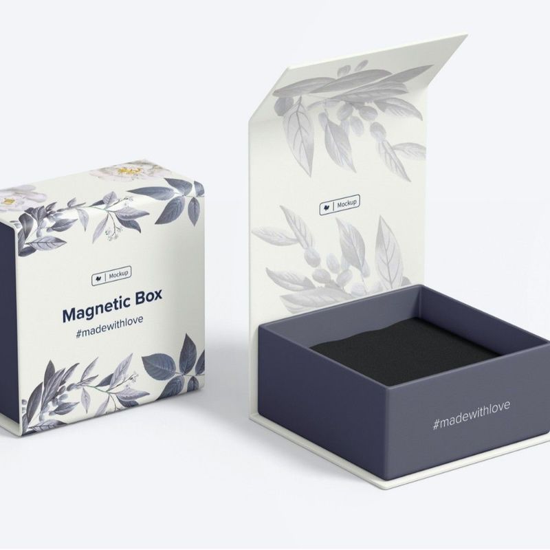 Dwu-stronny magnetyczny pudełko podarunkowe Hot Stamping Niestandardowe biżuteria Perfumy Flip Top pudełko podarunkowe