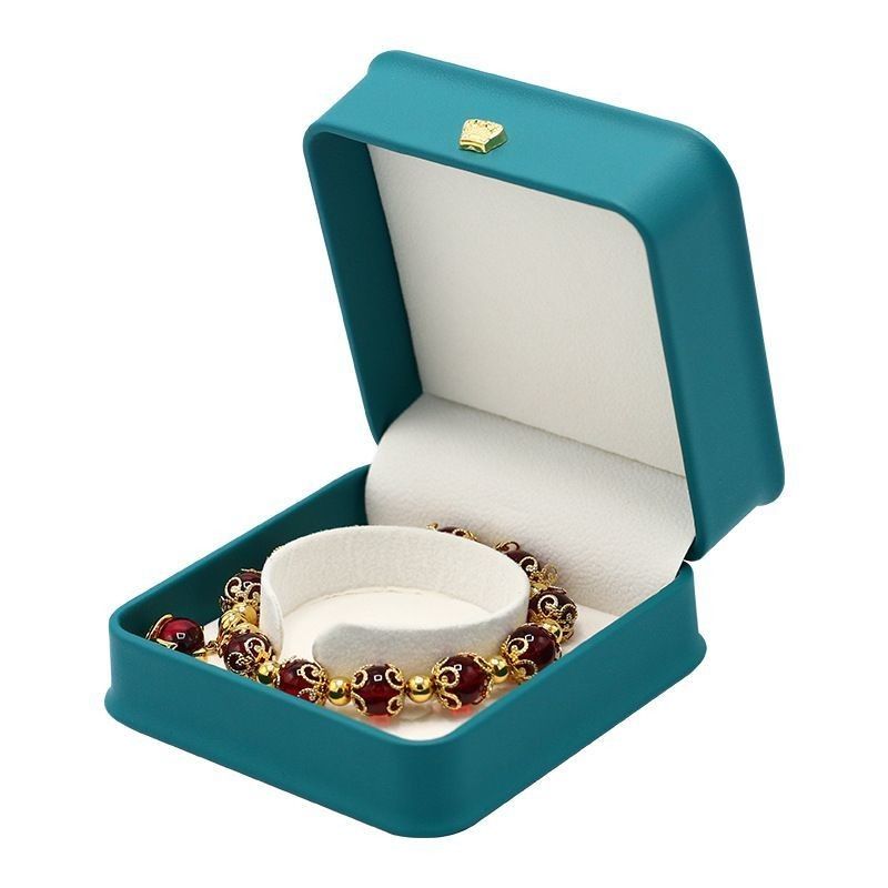 Drukowanie logo na zamówienie Luxury PU Jewelry Box Portable Travel Earring Jewelry Storage Bag Double Storage Box