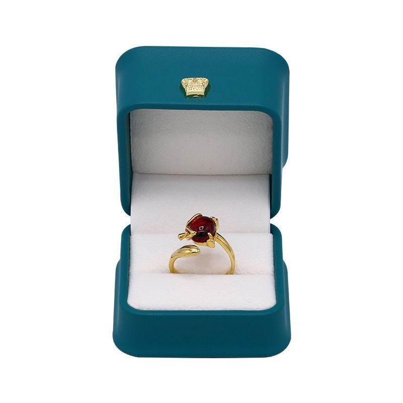 Drukowanie logo na zamówienie Luxury PU Jewelry Box Portable Travel Earring Jewelry Storage Bag Double Storage Box