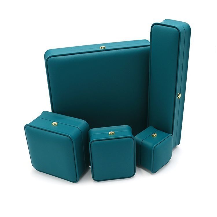 Drukowanie logo na zamówienie Luxury PU Jewelry Box Portable Travel Earring Jewelry Storage Bag Double Storage Box