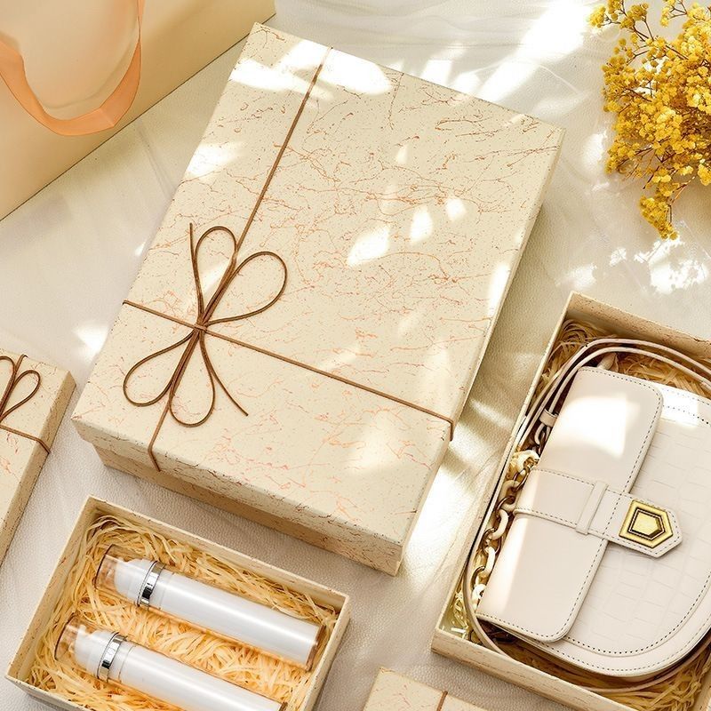 Solid Color Christmas Rigid Gift Packaging Box Kartonowa kartona papierowa