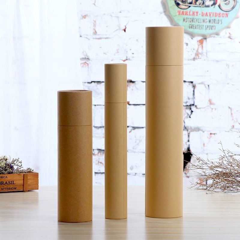 Produkty spożywcze Kraft Paper Round Tube Box For Tea Coffee Flower Gift Packaging Dostosowywalne