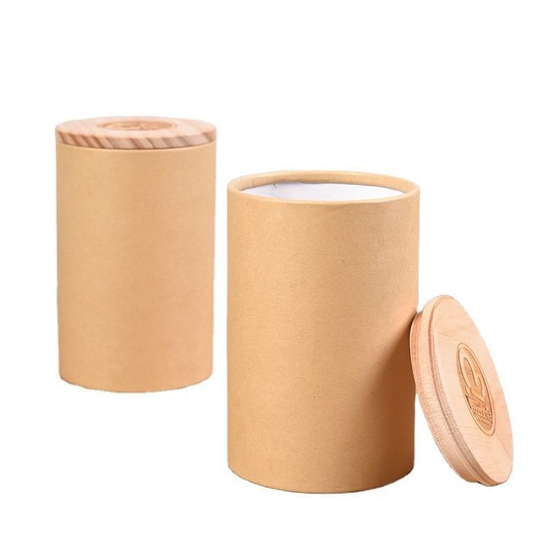 Produkty spożywcze Kraft Paper Round Tube Box For Tea Coffee Flower Gift Packaging Dostosowywalne