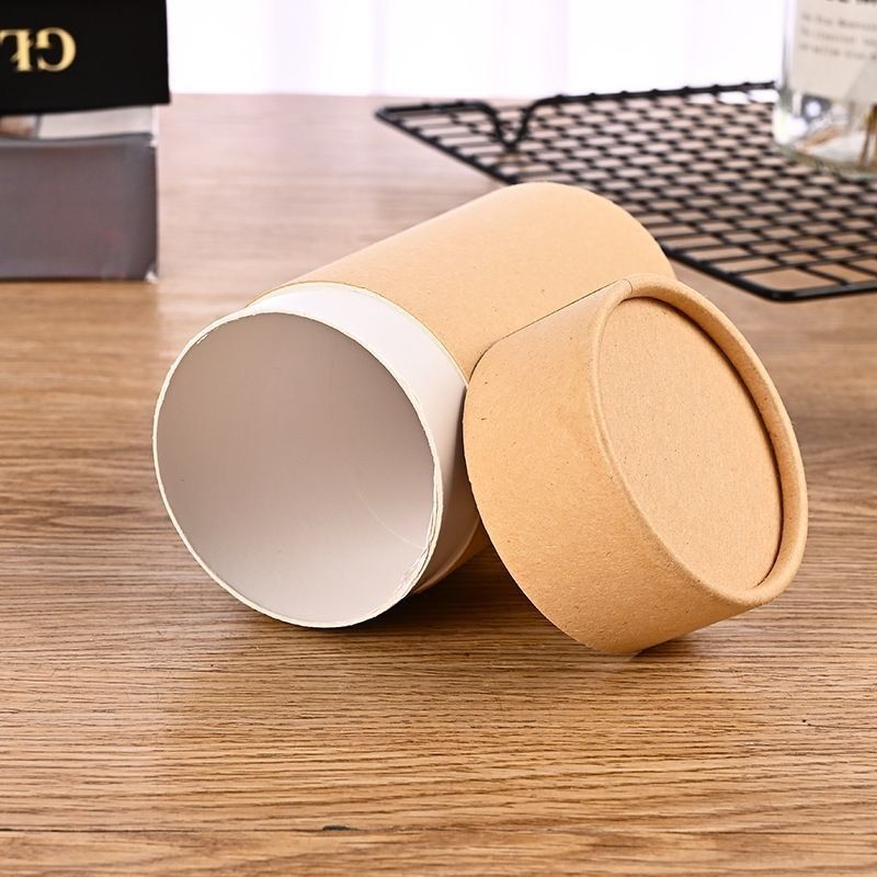 Wodoszczelne Kraft Ręczniki Papierowe Pudełko Kartonowe Papier Cylinder Pojemnik Do Herbaty Kawy