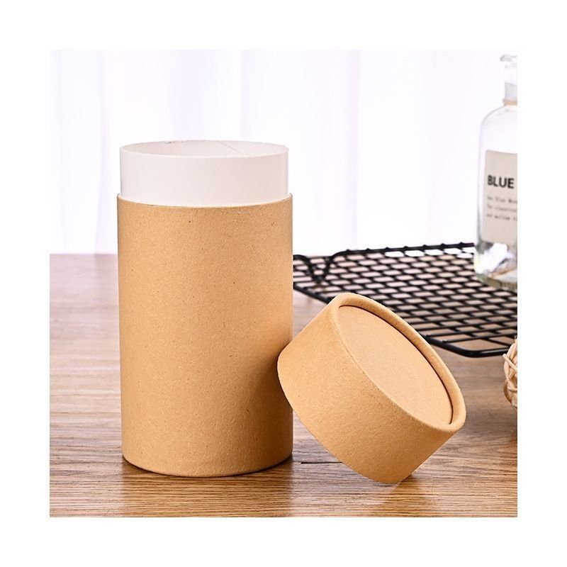 Wodoszczelne Kraft Ręczniki Papierowe Pudełko Kartonowe Papier Cylinder Pojemnik Do Herbaty Kawy