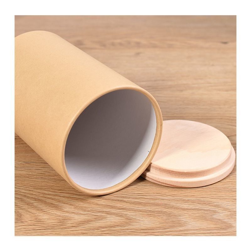 Wodoszczelne Kraft Ręczniki Papierowe Pudełko Kartonowe Papier Cylinder Pojemnik Do Herbaty Kawy