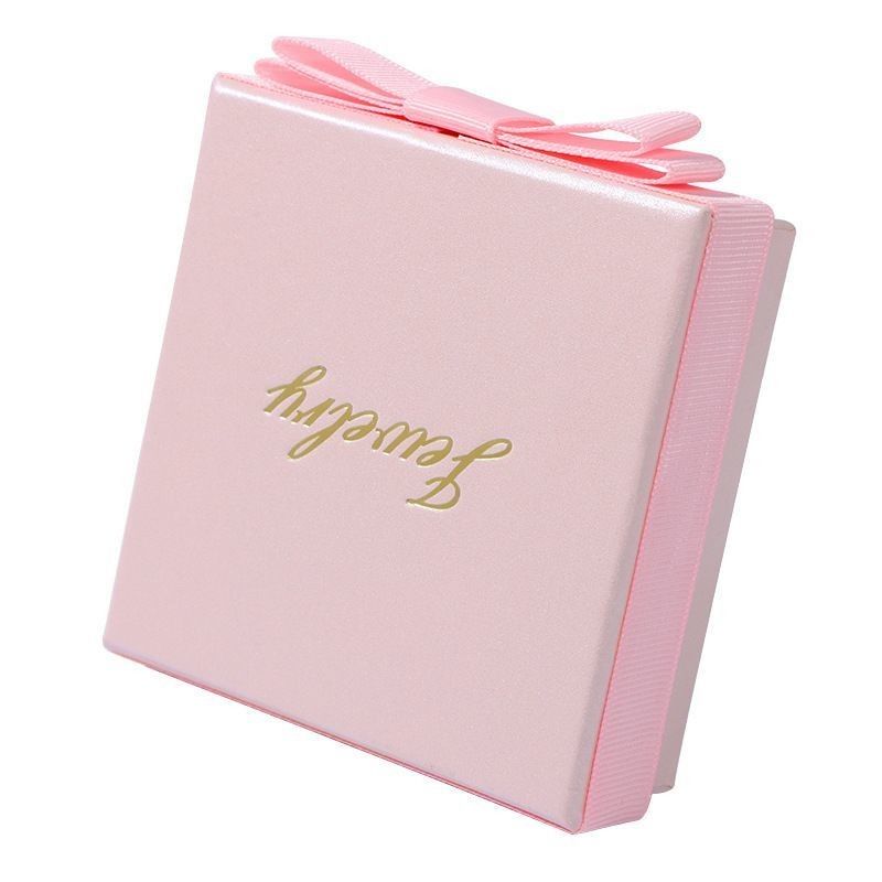 Różowa sztuczka na biżuterię Eco Friendly Hot Stamping Luxury Paper Packaging Box