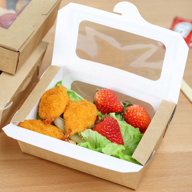 Białe kartonowe pudełko podarunkowe papierowe pudełko do pakowania fast foodów do przekąsek w restauracji