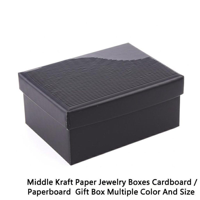 Środkowe pudełka biżuterii z papieru Kraft Karton / karton pudełko podarunkowe Wiele kolorów i wielkości